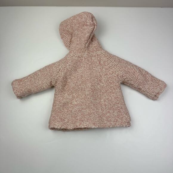 Zara Pink Cozy Hooded Sweater - Picture 5 of 5
